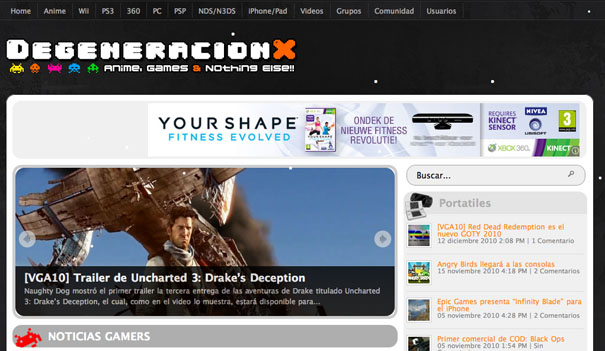 20+ Cool WordPress Sites Using Arras Theme   degeneracionx screenshot arras theme