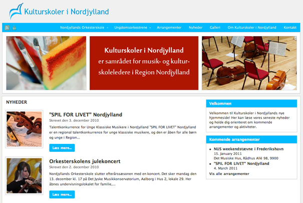 20+ Cool WordPress Sites Using Arras Theme   kulturskoler i nordjylland screenshot arras theme