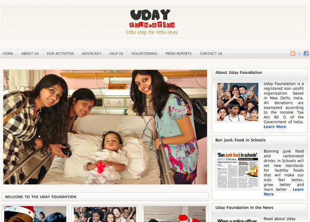 20+ Cool WordPress Sites Using Arras Theme   uday foundation screenshot arras theme