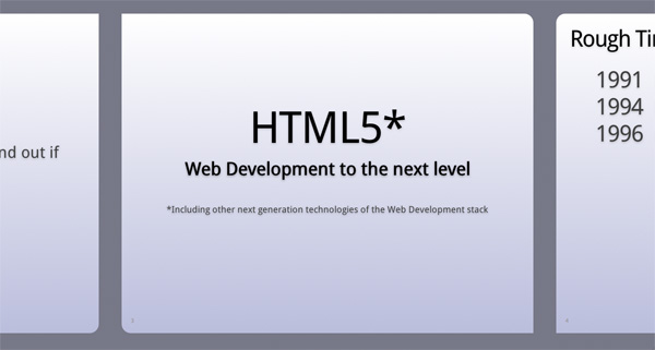 10 Awesome HTML5 Effect Demos   html5 slide presentation
