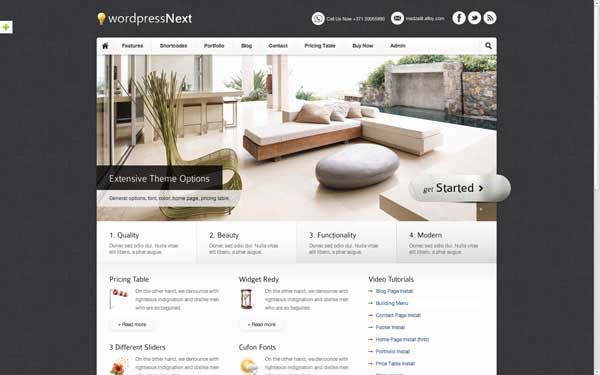 premium wordpress themes 10 Awesome August 2011 WordPress Premium Themes wordpressnext premium corporate business theme august 2011