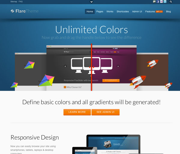 {focus_keyword} The 11 Best Premium WordPress Themes of March 2012 flare responsive business portfolio premium wordpress theme