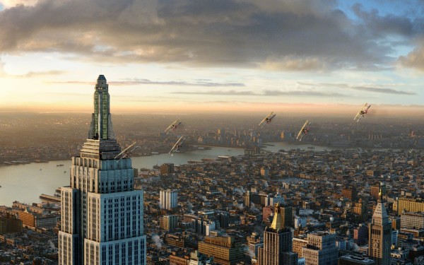 10 HD Wallpapers of New York City   new york city king kong empire state building airplanes hd wallpaper 600x375
