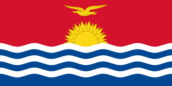 The Kiribati flag, a nice sunset into the ocean. That's definitely all they see around them. nations you never heard of 10 Nations You Probably Never Heard Of nations you never heard of kiribati flag