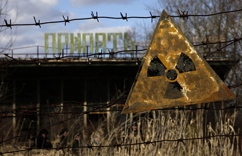 A radiation warning sign in Pripyat, the town next to the Chernobyl Nuclear Power Plant nuclear power 6 Misconceptions About Nuclear Power and Why It's Safer Than Solar, Wind and Hydro Energy radiation warning sign chernobyl pripyat